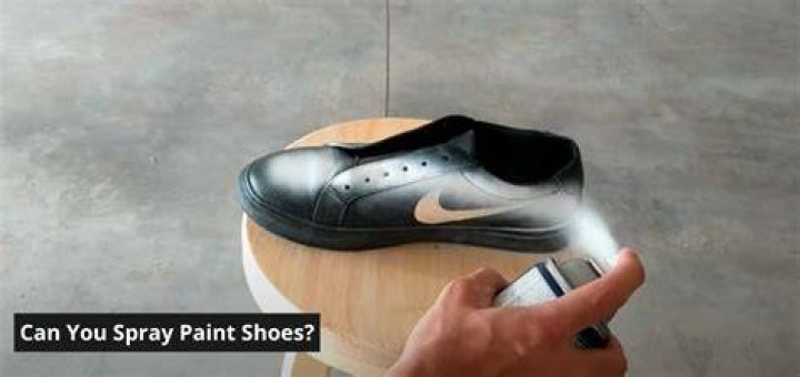 Can I use spray paint on shoes?