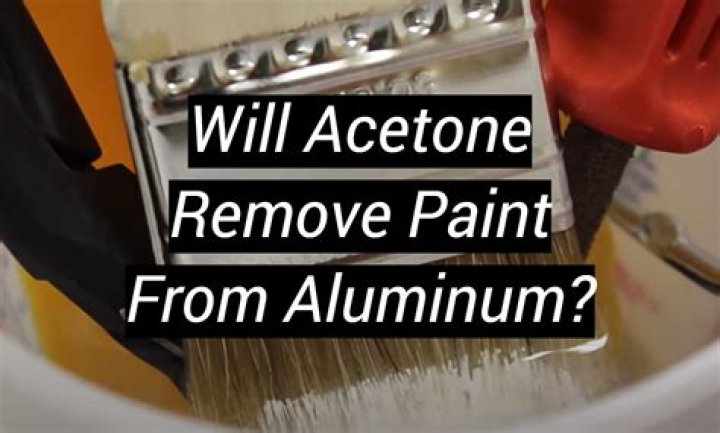 Can you use acetone to remove paint?