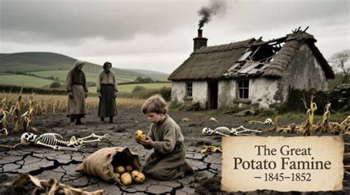 Did the British help the Irish during the Potato Famine?
