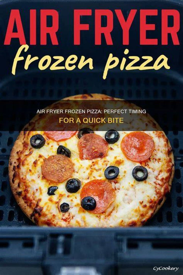 How do you cook frozen pizza in an air fryer?