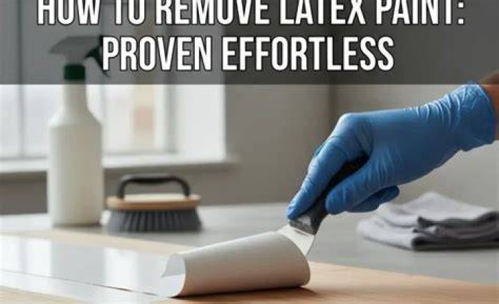 How do you remove latex paint?