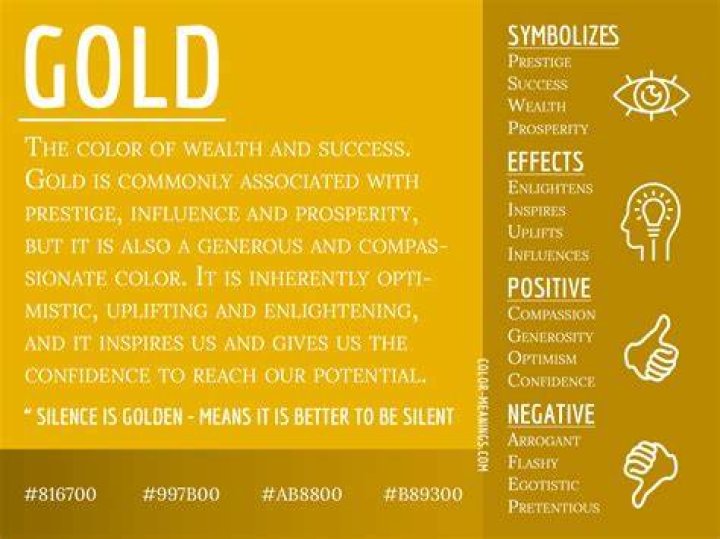 What does gold symbolize in the outsiders?