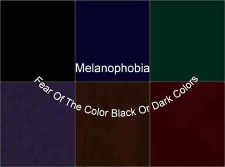 What is the phobia of the color black?