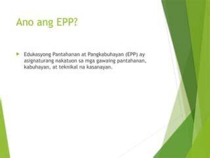 What is the purpose of teaching EPP to students?