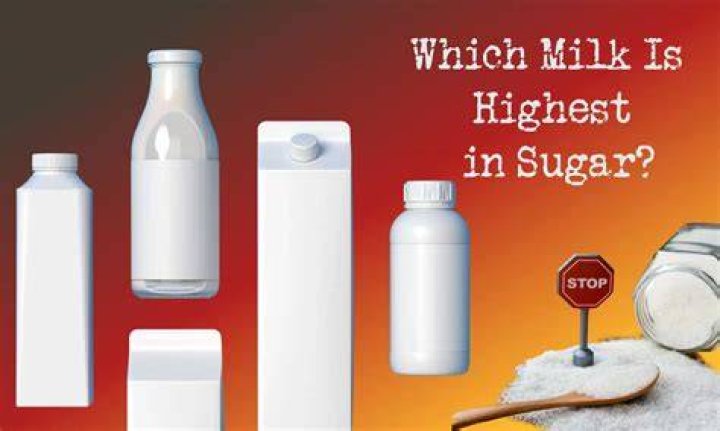 What type of milk has the least sugar?